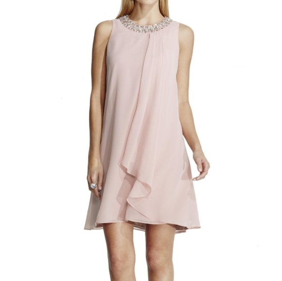 Vince Camuto Dresses & Skirts - Vince Camuto NUDE Embellished Shift Dress